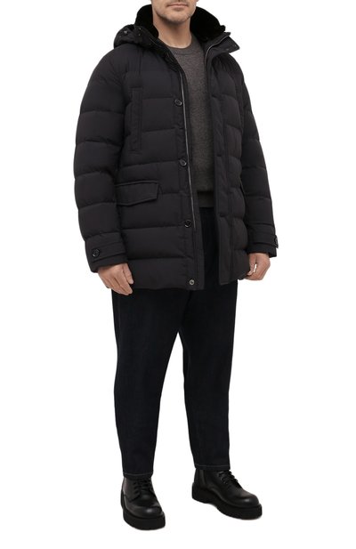 Пуховик с меховой отделкой saturno-stp MOORER, арт. SATURN0-STP/M0UGI100271-TEPA023, фото 2