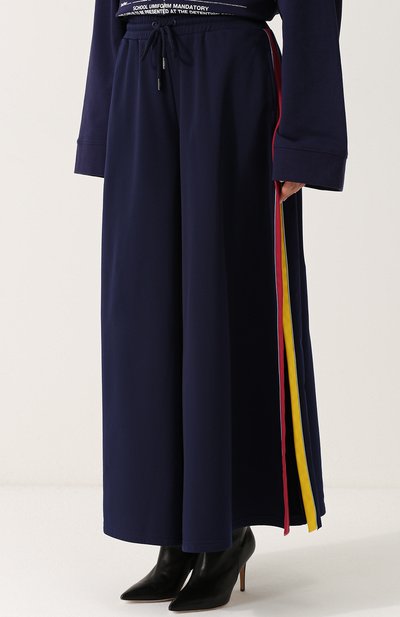 Хлопковые широкие брюки с разрезами FENTY PUMA BY RIHANNA темно-синего цвета по цене 12600 руб., арт. 57576801, фото 3 Хлопковые широкие брюки с разрезами FENTY PUMA BY RIHANNA, арт. 57576801, фото 3