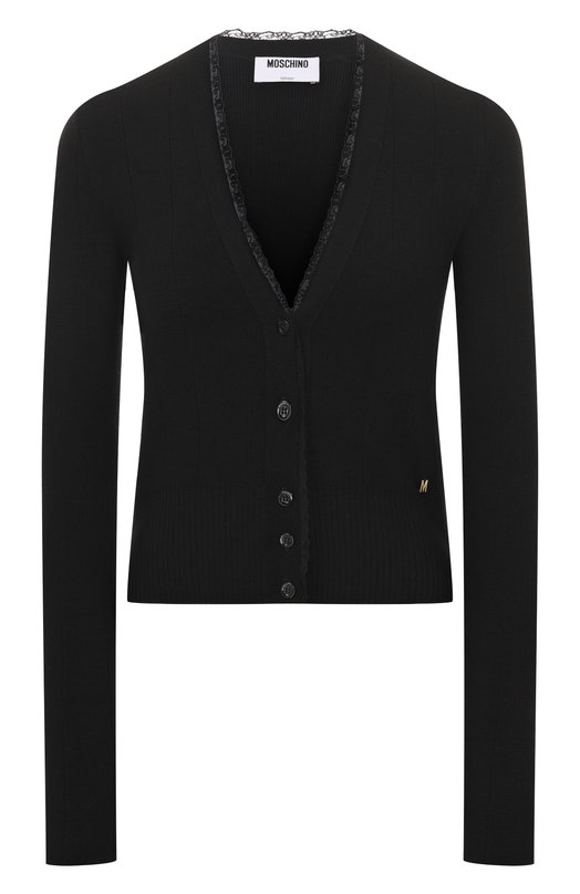 Шерстяной кардиган Moschino A0905/5401 Чёрный A0905/5401