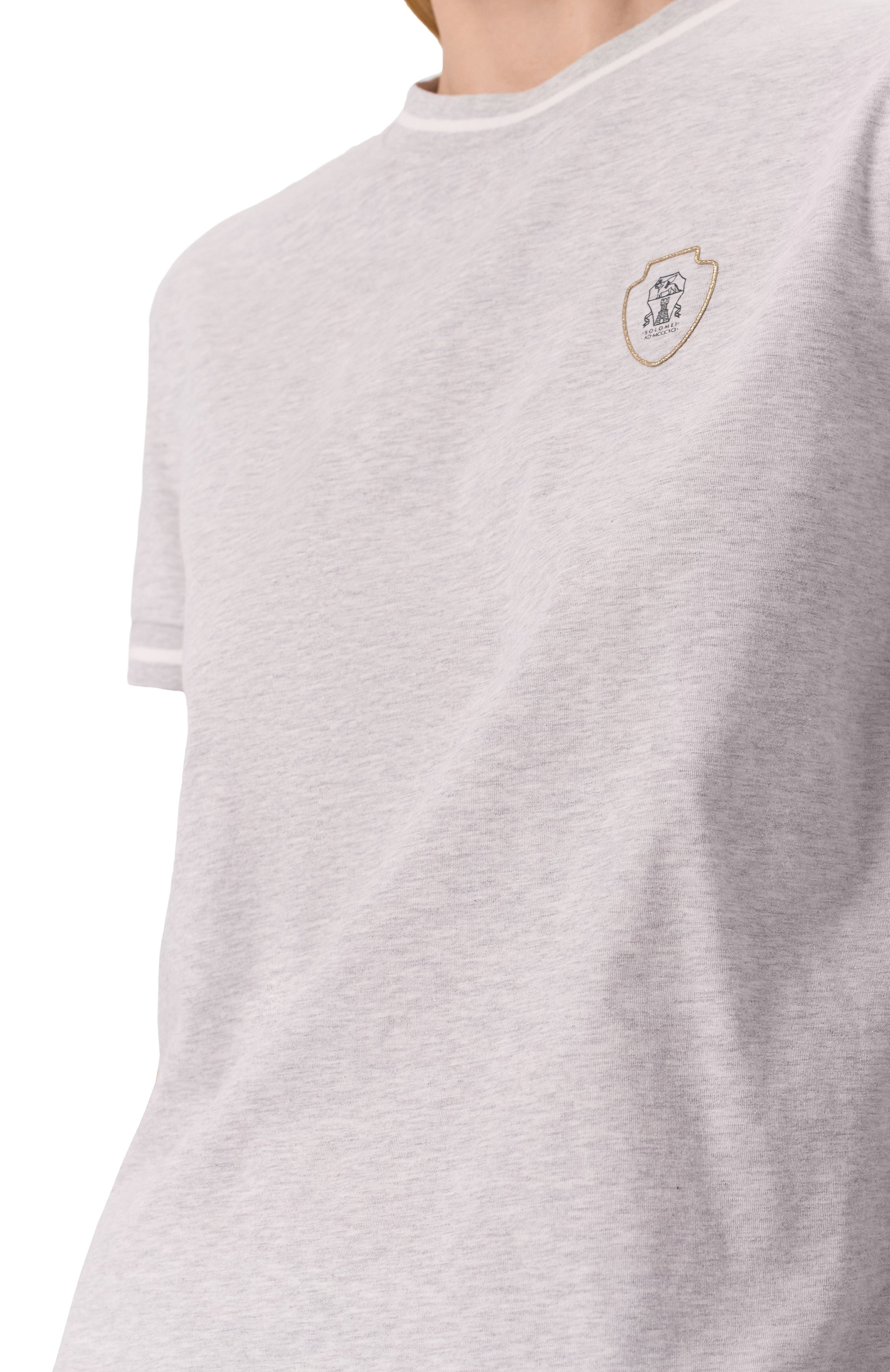 Хлопковая футболка BRUNELLO CUCINELLI, арт. M0T81VD110, фото 5