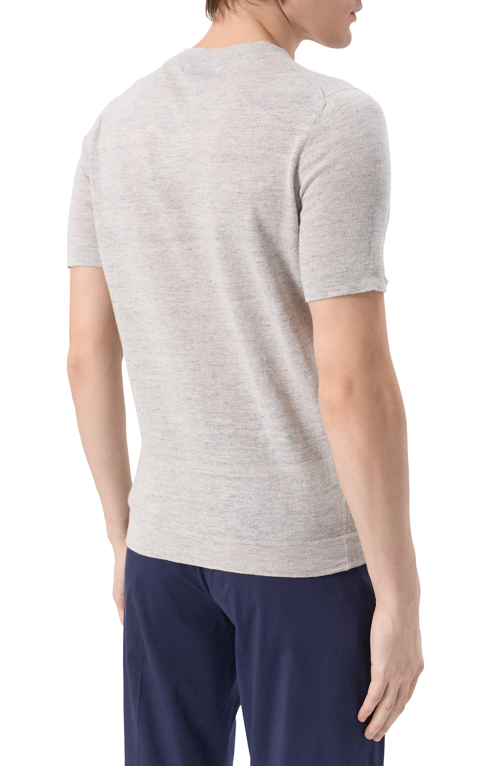 Футболка изо льна и хлопка BRUNELLO CUCINELLI, арт. M2L00340, фото 4