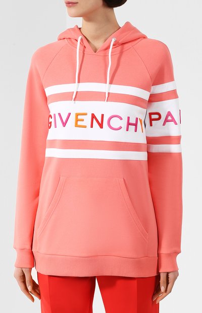 Хлопковое худи GIVENCHY розового цвета по цене 73400 руб., арт. BWJ0073Z1X, фото 3 Хлопковое худи GIVENCHY, арт. BWJ0073Z1X, фото 3