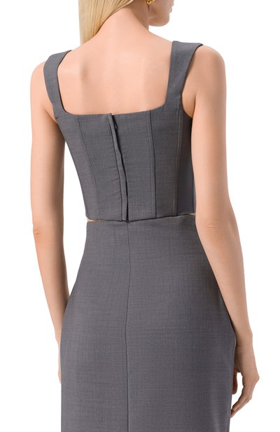 Шерстяной топ-корсет GIUSEPPE DI MORABITO, арт. 05FWT0196 05327A, фото 4