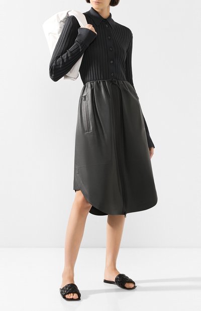 Кожаные шлепанцы BOTTEGA VENETA, арт. 609105/VBRR0, фото 2