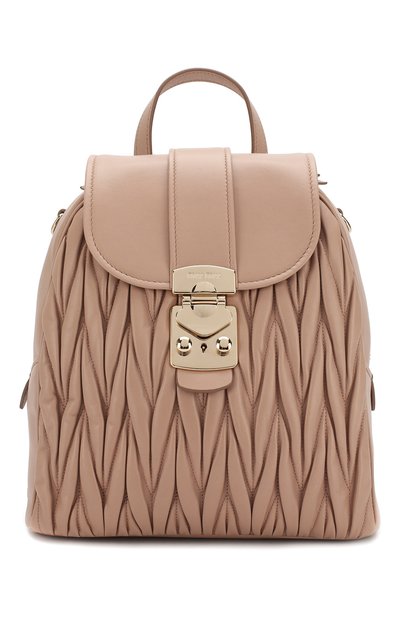 Рюкзак из кожи MIU MIU, арт. 5BZ026-N88-F0770-OOO, фото 1