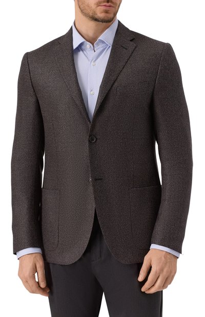 Пиджак из шерсти и шелка CORNELIANI, арт. 266002-2616339, фото 4