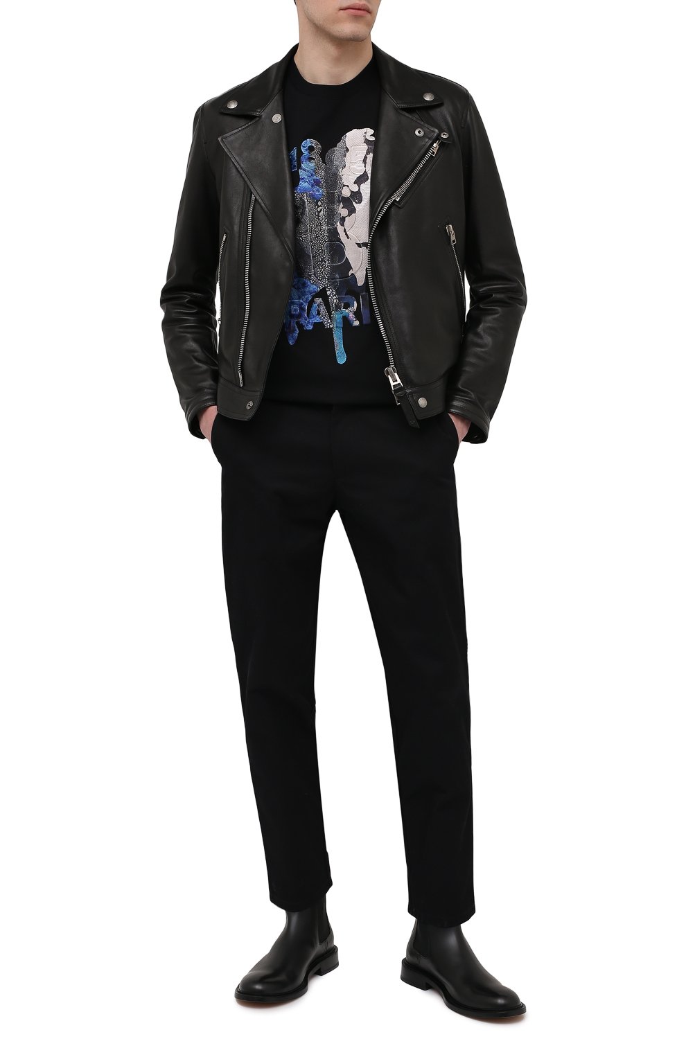 Хлопковая футболка BERLUTI, арт. R19JRS59-001, фото 2