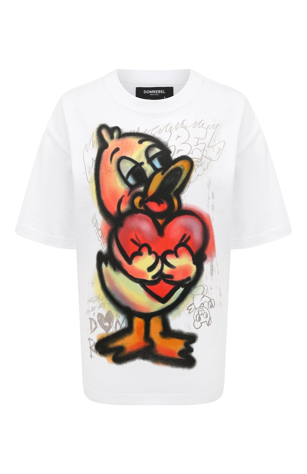 Хлопковая футболка DOMREBEL белого цвета по цене 15550 руб., арт. DARLING/T-SHIRT, фото 1 Хлопковая футболка DOMREBEL, арт. DARLING/T-SHIRT, фото 1