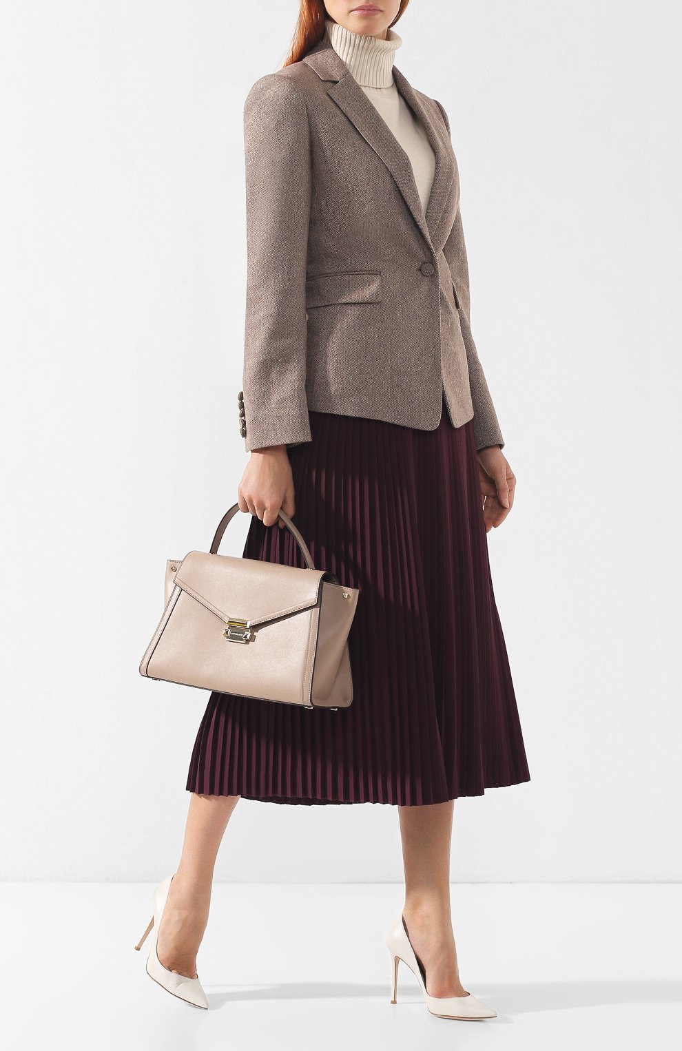 Сумка whitney large MICHAEL MICHAEL KORS бежевого цвета по цене 49900 руб., арт. 30T8TXIS7L, фото 2 Сумка whitney large MICHAEL MICHAEL KORS, арт. 30T8TXIS7L, фото 2