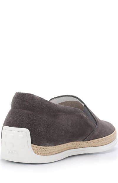 Замшевые слипоны с отделкой TOD’S, арт. XXM0TV0K900RE0B408, фото 4
