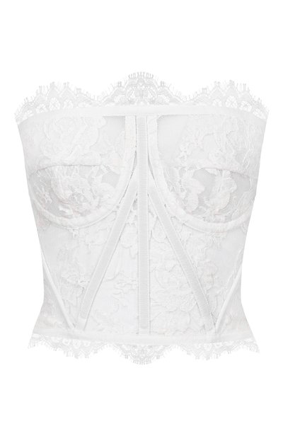 Хлопковый топ-бюстье DOLCE & GABBANA, арт. F72X4T/HLMQJ, фото 1