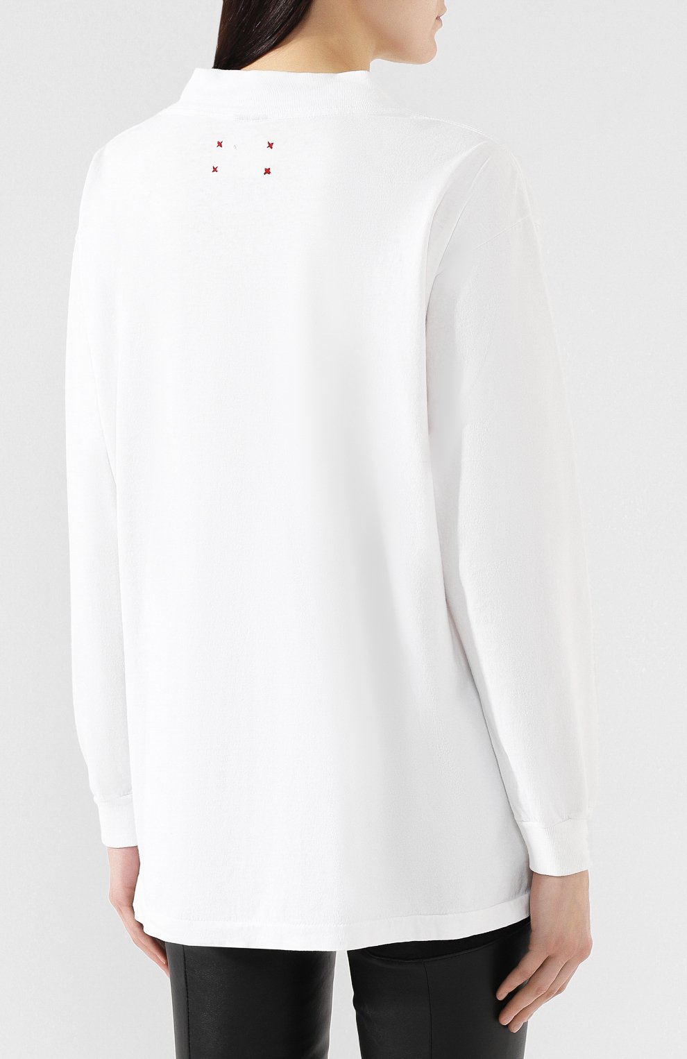 Хлопковый лонгслив ROYAL WORKSHOP, арт. ST0NED TEE FR0NT 0NLY L/S, фото 4
