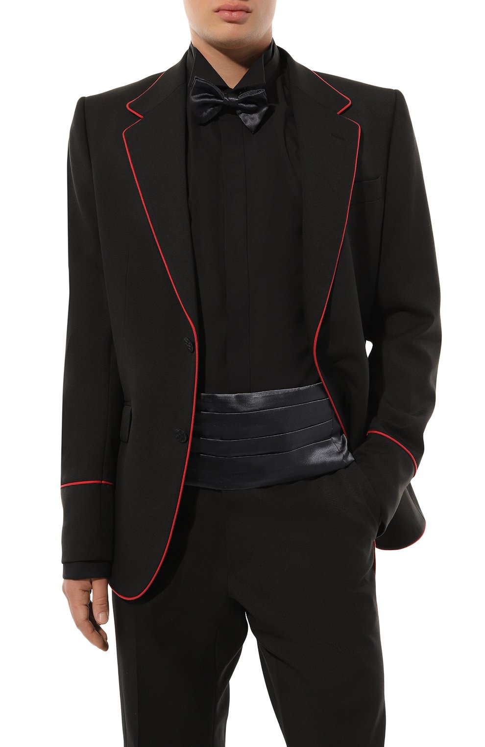 Шелковый камербанд KITON темно-серого цвета по цене 43500 руб., арт. UFASCC07201, фото 2 Шелковый камербанд KITON, арт. UFASCC07201, фото 2