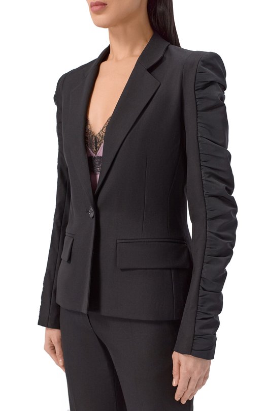 Шерстяной жакет Nina Ricci 26PCVE003/WV0323 Чёрный  26PCVE003/WV0323 Фото 3