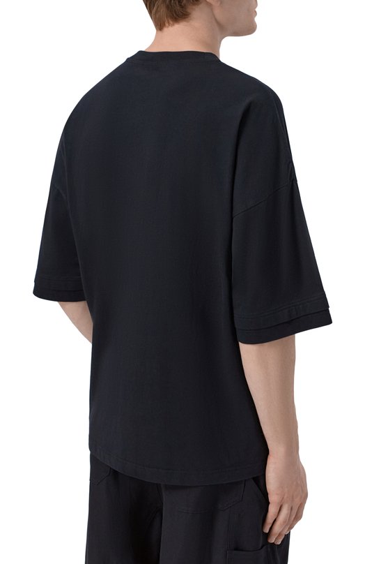 Хлопковая футболка Palm Angels PMAA10QS26JER001 Чёрный  PMAA10QS26JER001 Фото 4