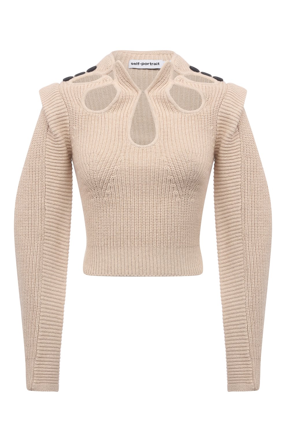 Свитер из хлопка и шерсти SELF-PORTRAIT, арт. PF21-001D, фото 1