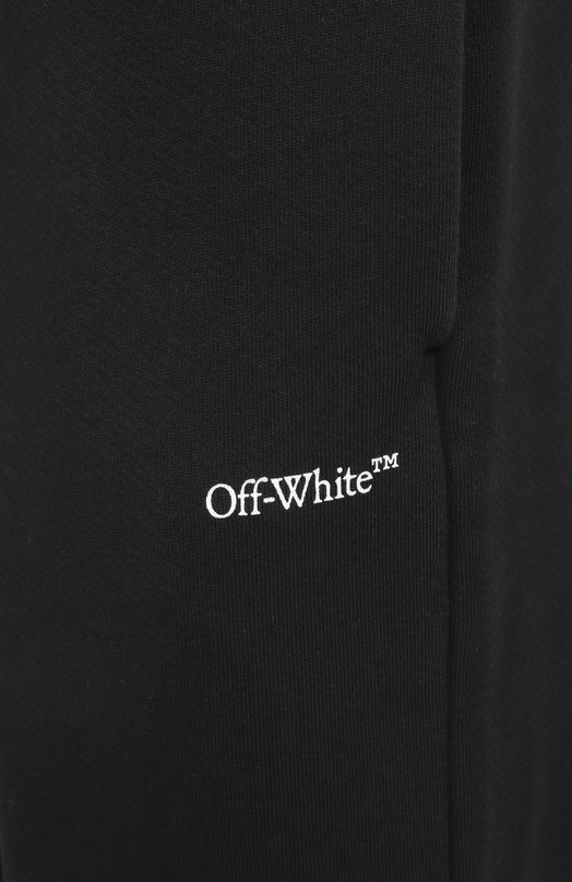 Хлопковые брюки Off-White 0MCH054S25FLE003 Чёрный  0MCH054S25FLE003 Фото 6