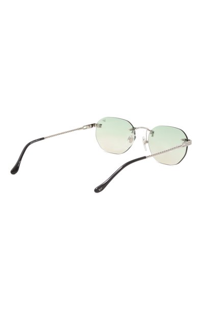 Солнцезащитные очки VINTAGE FRAMES, арт. DETR0IT PLAYER 24KT WHITE G0LD/P0WDER GREEN, фото 5
