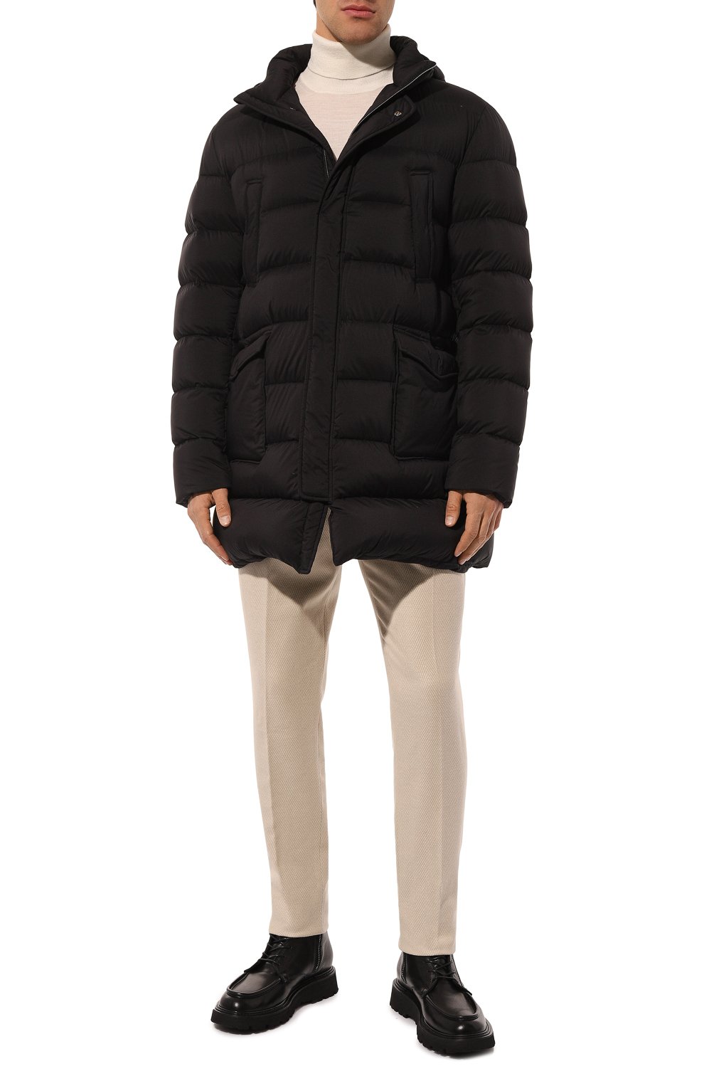 Брюки из шерсти и шелка MARCO PESCAROLO, арт. CHIAIA/5018, фото 2