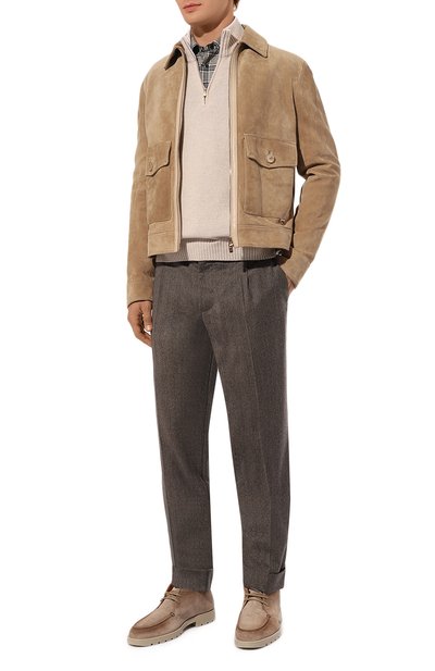 Замшевые дезерты detroit SANTONI бежевого цвета по цене 68300 руб., арт. MGDG18609ST0BGEX, фото 2 Замшевые дезерты detroit SANTONI, арт. MGDG18609ST0BGEX, фото 2