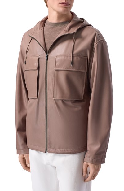 Кожаная куртка MVST, арт. M26.2PM.L011/L011 NAPPA CREAM, фото 3