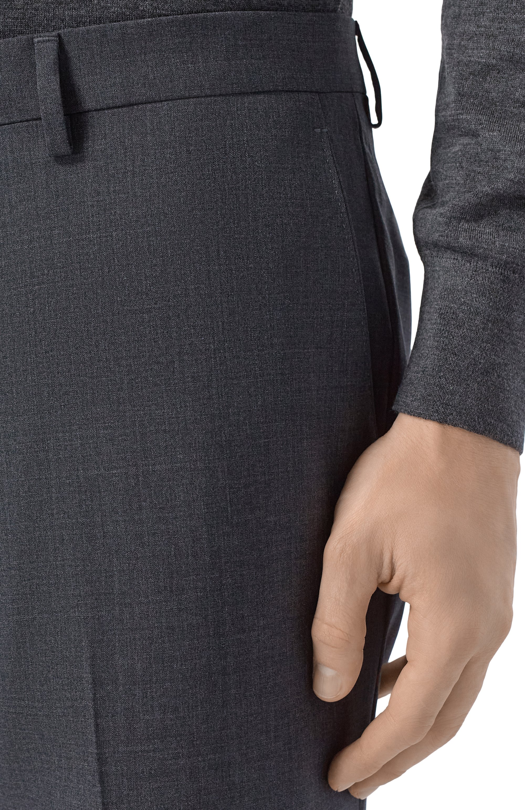 Шерстяные брюки BERWICH темно-серого цвета по цене 33100 руб., арт. SC/1, фото 5 Шерстяные брюки BERWICH, арт. SC/1, фото 5