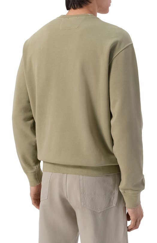 Хлопковый свитшот C.P. Company 20CMSS036B/110044R Хаки  20CMSS036B/110044R Фото 4