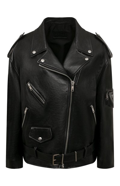 Женская кожаная куртка PRADA, арт. 58A081-1ZFE-F0002