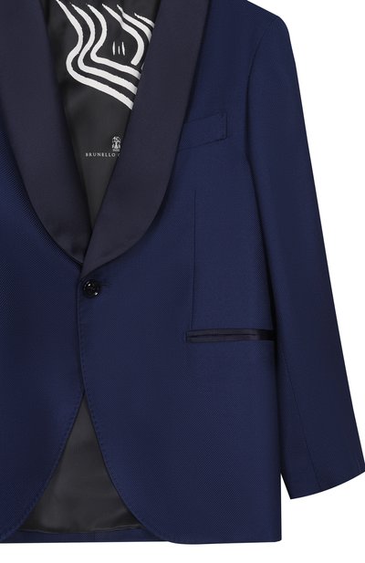 Шелковый пиджак BRUNELLO CUCINELLI, арт. BR483S720B, фото 3