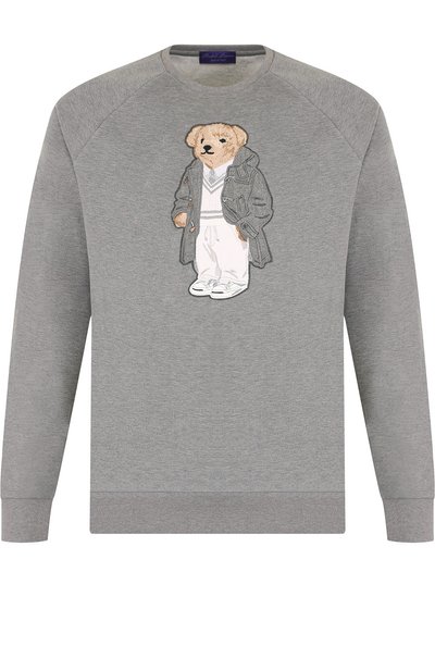 Хлопковый свитшот с аппликацией RALPH LAUREN, арт. 790706314, фото 1
