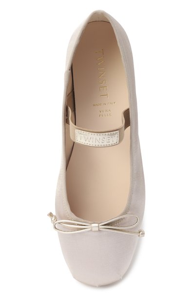 Атласные балетки TWINSET, арт. 251GCJ022/35-40, фото 4