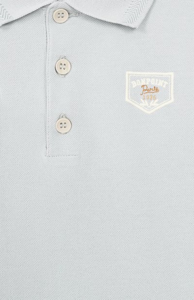 Хлопковое поло BONPOINT голубого цвета по цене 16350 руб., арт. S06BTSK00010/10A-12A, фото 3 Хлопковое поло BONPOINT, арт. S06BTSK00010/10A-12A, фото 3