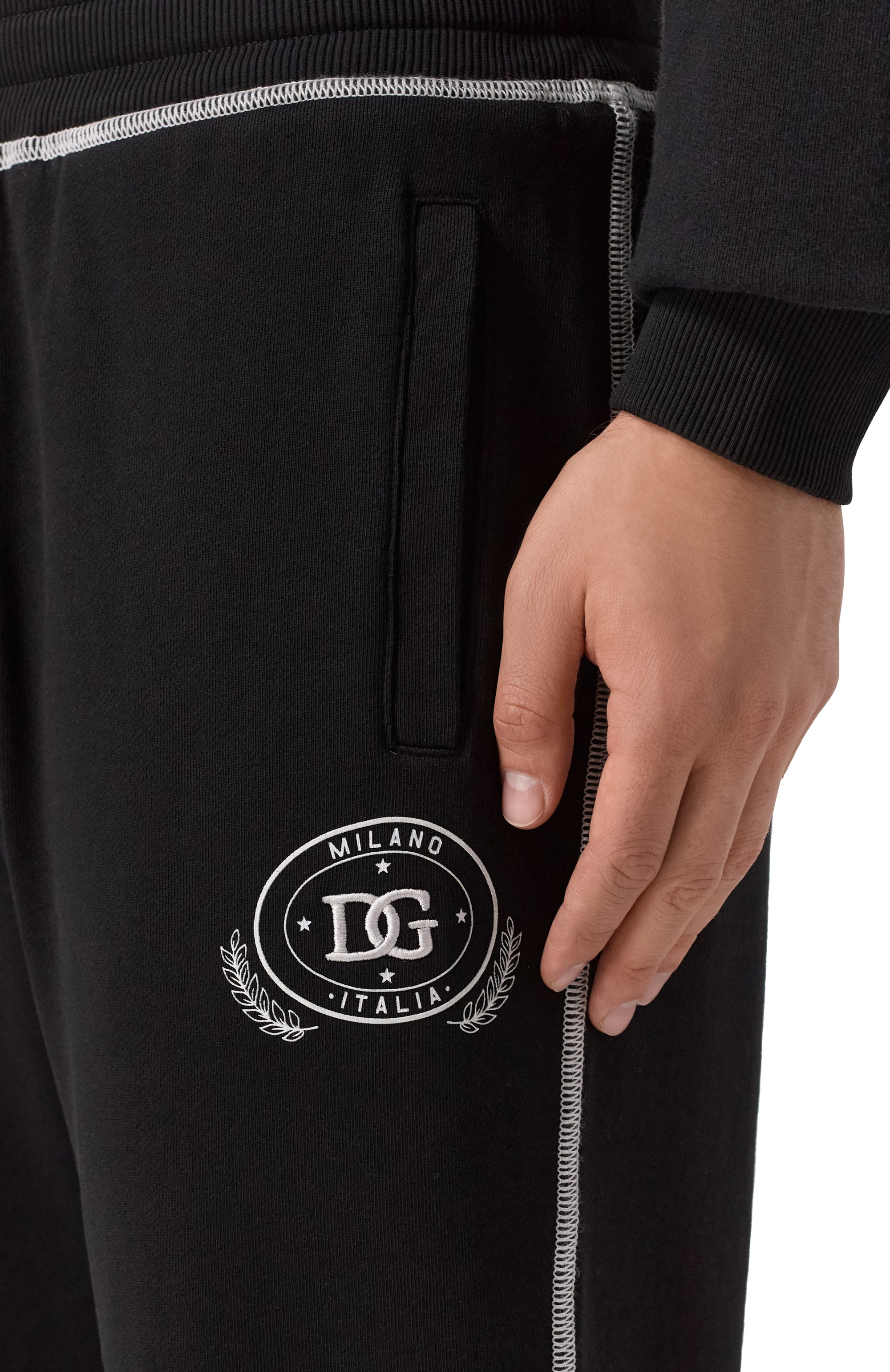 Хлопковые джоггеры DOLCE & GABBANA, арт. GVS2HZ/G7N0N, фото 5