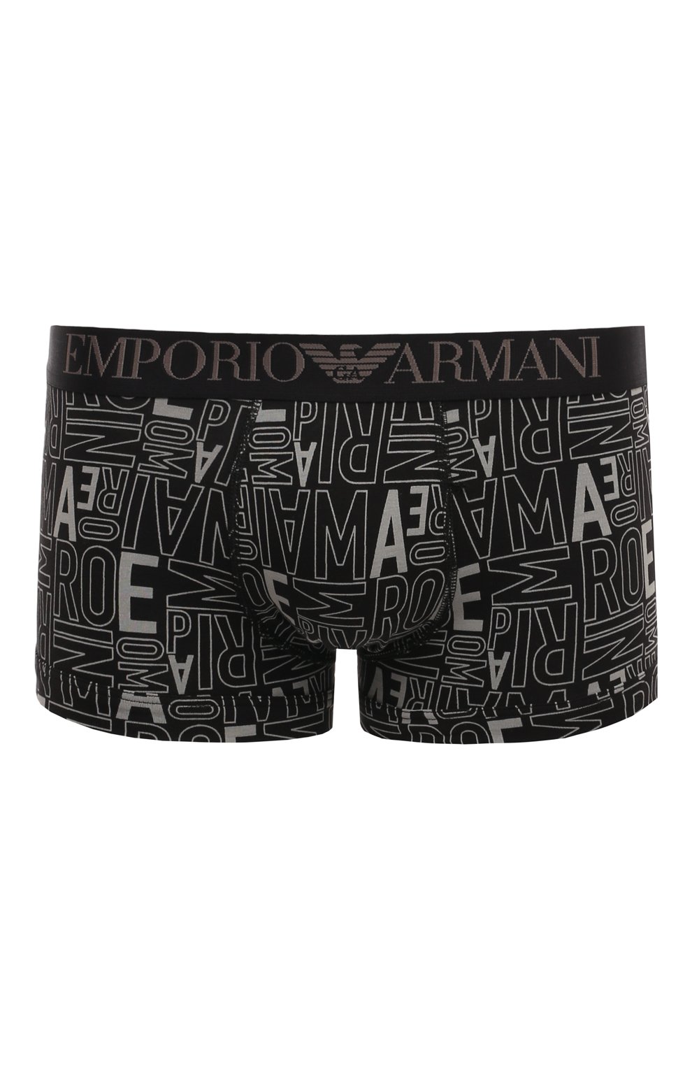 Хлопковые боксеры EMPORIO ARMANI темно-серого цвета по цене 4155 руб., арт. 111389/4R506, фото 1 Хлопковые боксеры EMPORIO ARMANI, арт. 111389/4R506, фото 1