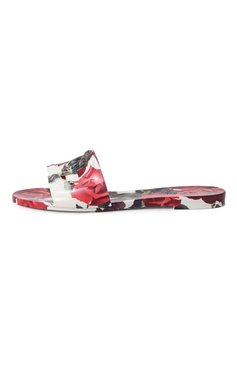 Женские шлепанцы DOLCE & GABBANA разноцветного цвета, арт. CW2215/A6L05 | Фото 4 (Материал сплава: Проставлено; Материал внешний: Экокожа; Подошва: Плоская; Каблук высота: Низкий; Драгоценные камни: Проставлено)