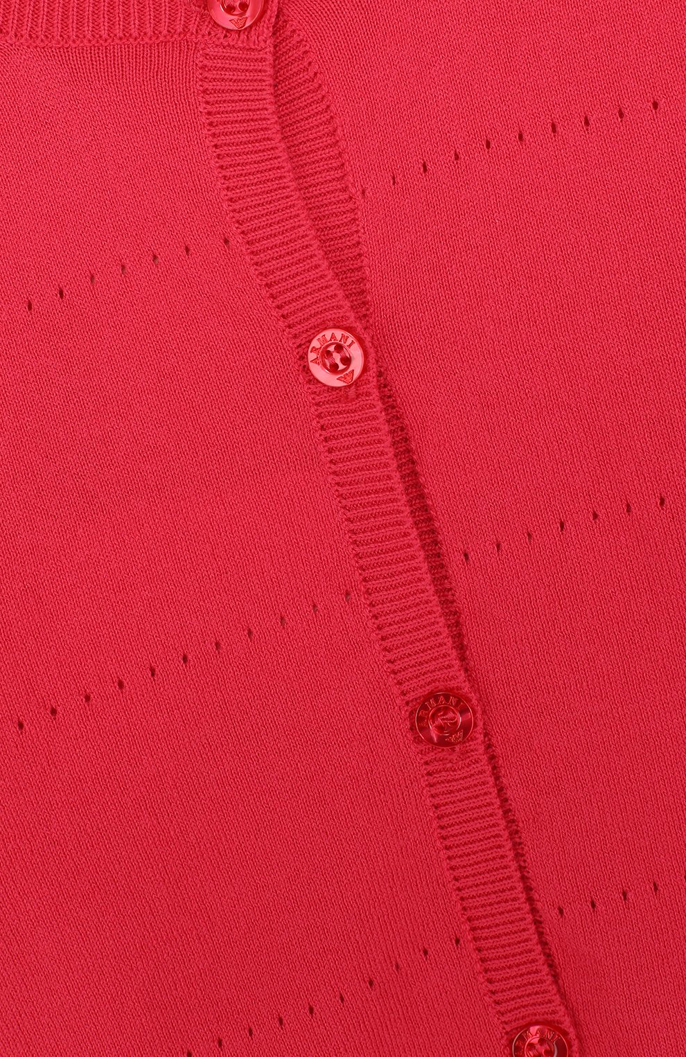 Хлопковый кардиган на пуговицах с круглым вырезом ARMANI JUNIOR, арт. 3Z3E61/3M0HZ/11A-16A, фото 3