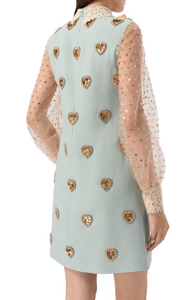 Пл�атье из шерсти и шелка VALENTINO, арт. 7B3VADQ5/1CF, фото 3