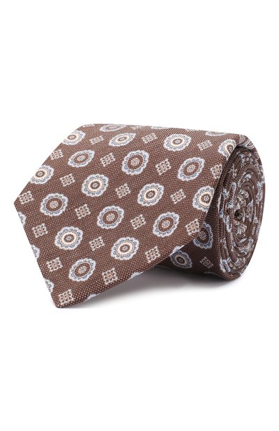 Галстук из смеси шелка и льна LUIGI BORRELLI, арт. LC80-B/TT9053, фото 1