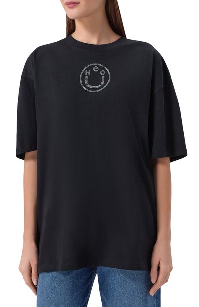 Хлопковая футболка HUGO BLUE, арт. 50554940, фото 3