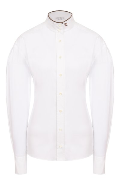 Женская хлопковая рубашка BRUNELLO CUCINELLI, арт. M0091NL936