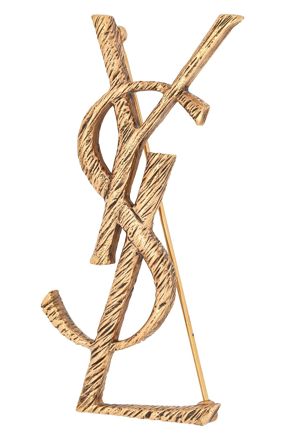 Брошь SAINT LAURENT золотого цвета по цене 57100 руб., арт. 670466/Y1500, фото 1 Брошь SAINT LAURENT, арт. 670466/Y1500, фото 1