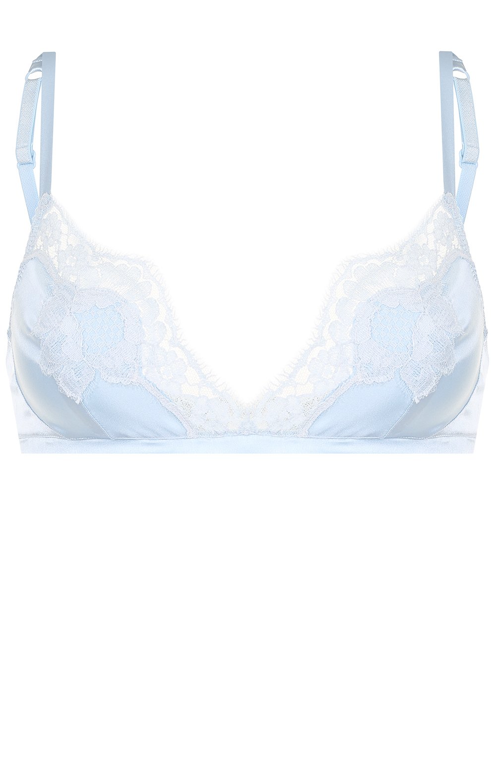 Шелковый бюстгальтер с кружевной отделкой DOLCE & GABBANA, арт. 0122/01A01T/FUADG, фото 1