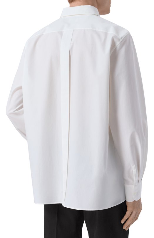 Хлопковая рубашка Saint Laurent 826821/Y2M03 Белый  826821/Y2M03 Фото 4