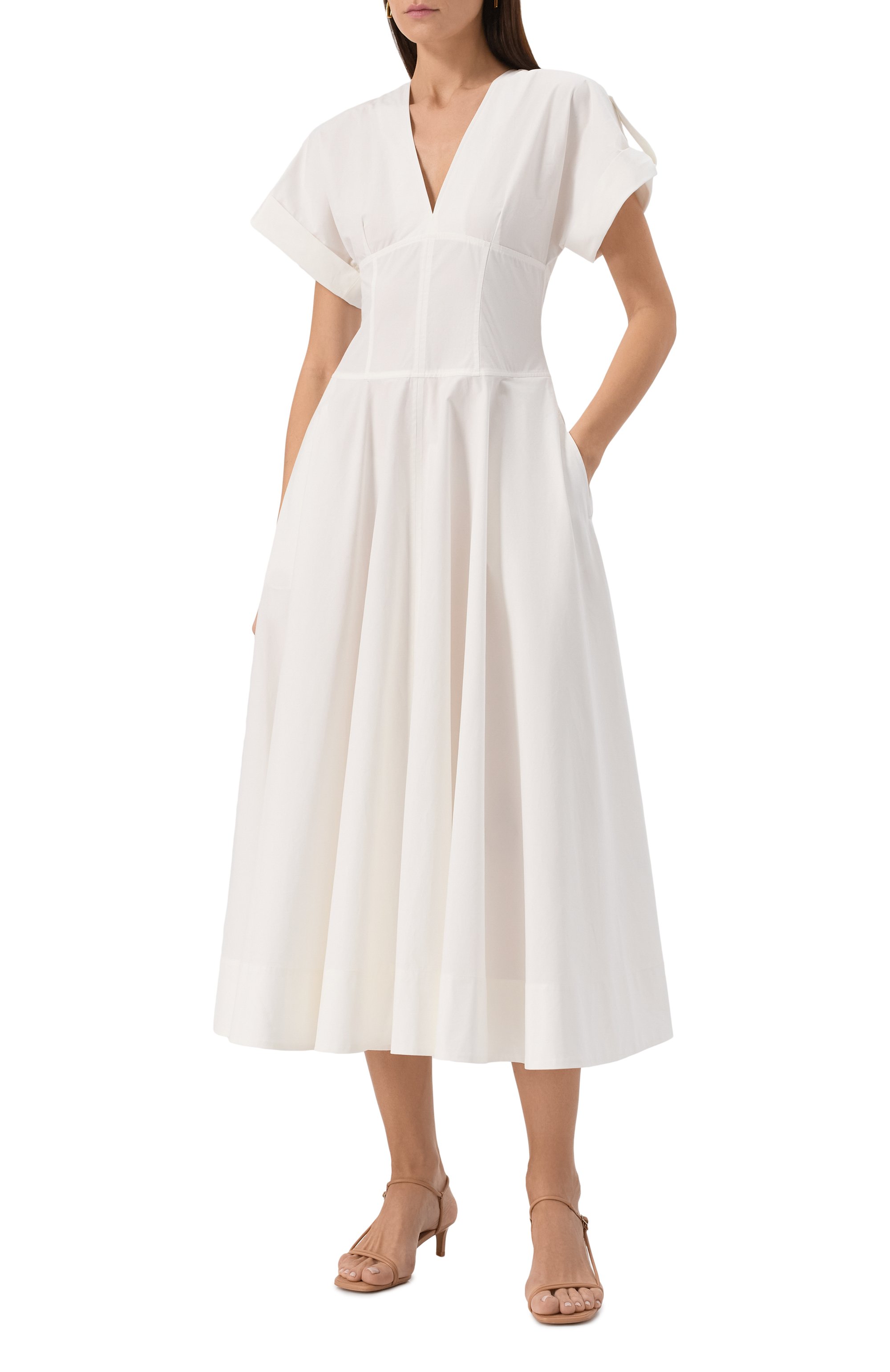 Хлопковое платье 12 STOREEZ, арт. 132629, фото 2