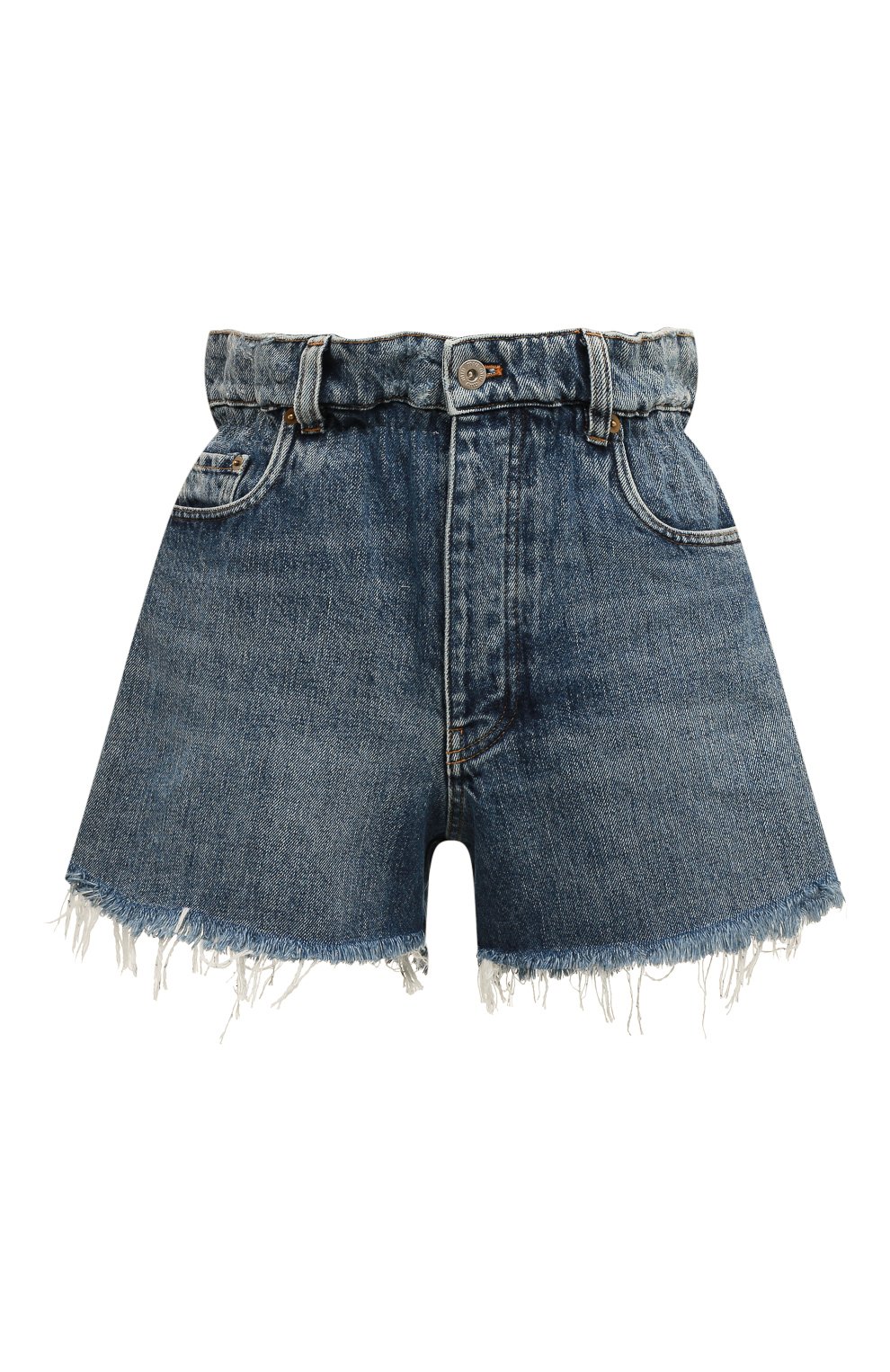 Джинсовые шорты MIU MIU синего цвета по цене 66000 руб., арт. GWP300-1ZGX-F0013, фото 1 Джинсовые шорты MIU MIU, арт. GWP300-1ZGX-F0013, фото 1