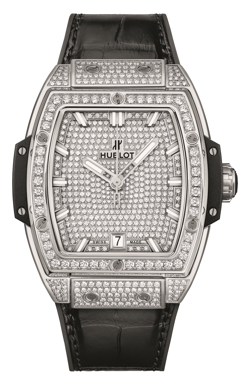 Часы spirit of big bang titanium full pavé HUBLOT, арт. 665.NX.9010.LR.1604, фото 1