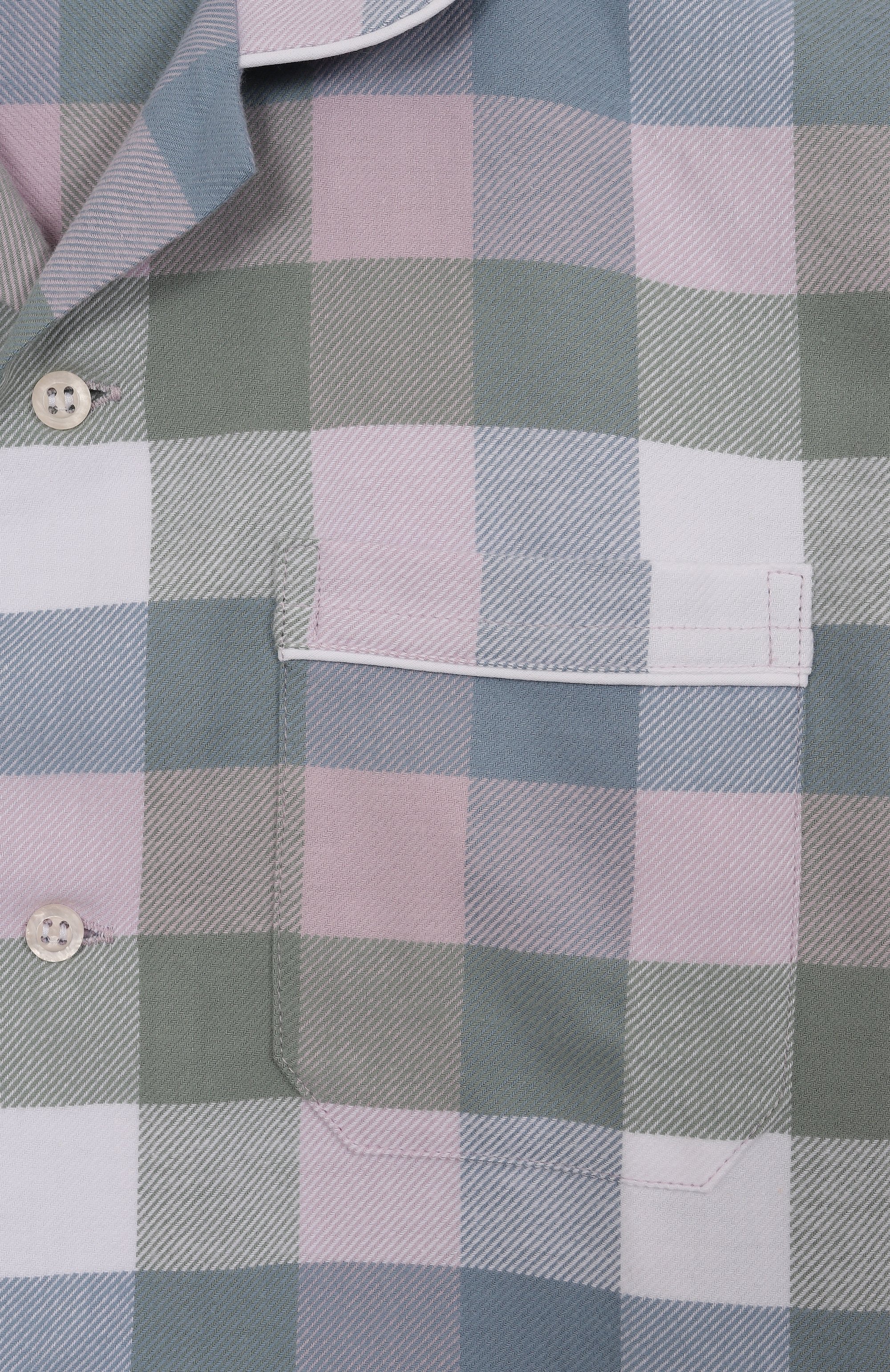 Хлопковая пижама DEREK ROSE разноцветного цвета по цене 22400 руб., арт. 7025-KELB045, фото 4 Хлопковая пижама DEREK ROSE, арт. 7025-KELB045, фото 4