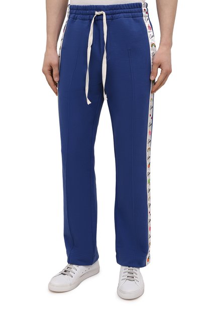 Хлопковые брюки CASABLANCA, арт. MS21-JTR-004 NAVY, фото 3