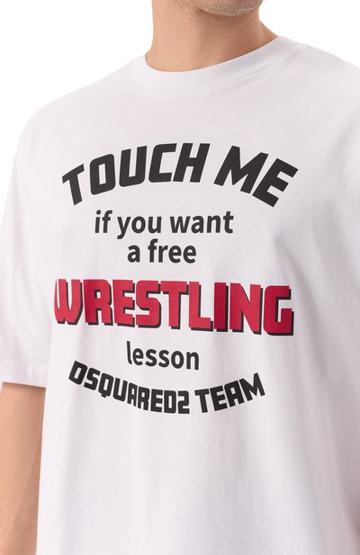 Хлопковая футболка DSQUARED2, арт. S71GD1539/D20020, фото 5