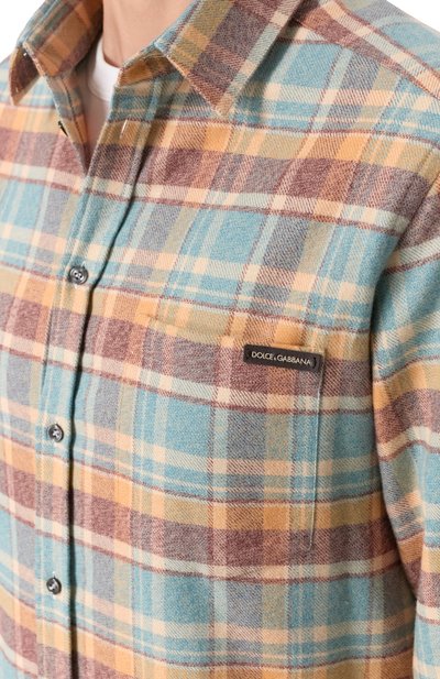 Хлопковая рубашка DOLCE & GABBANA, арт. G5JZ9T/FQ5ND, фото 5